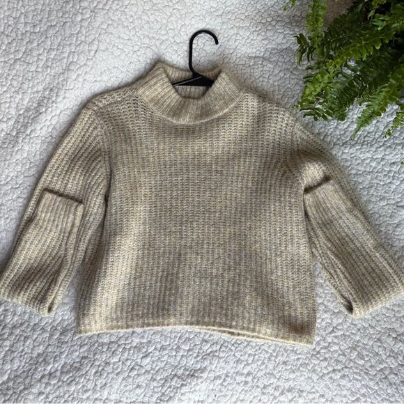 Garage Cream Turtle Neck Sweater - Picture 1 of 4